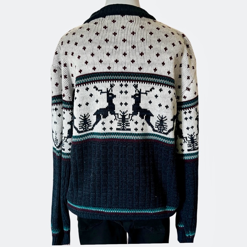 Vintage Rob Winter Reindeer Sweater Medium - Picture 3 of 11